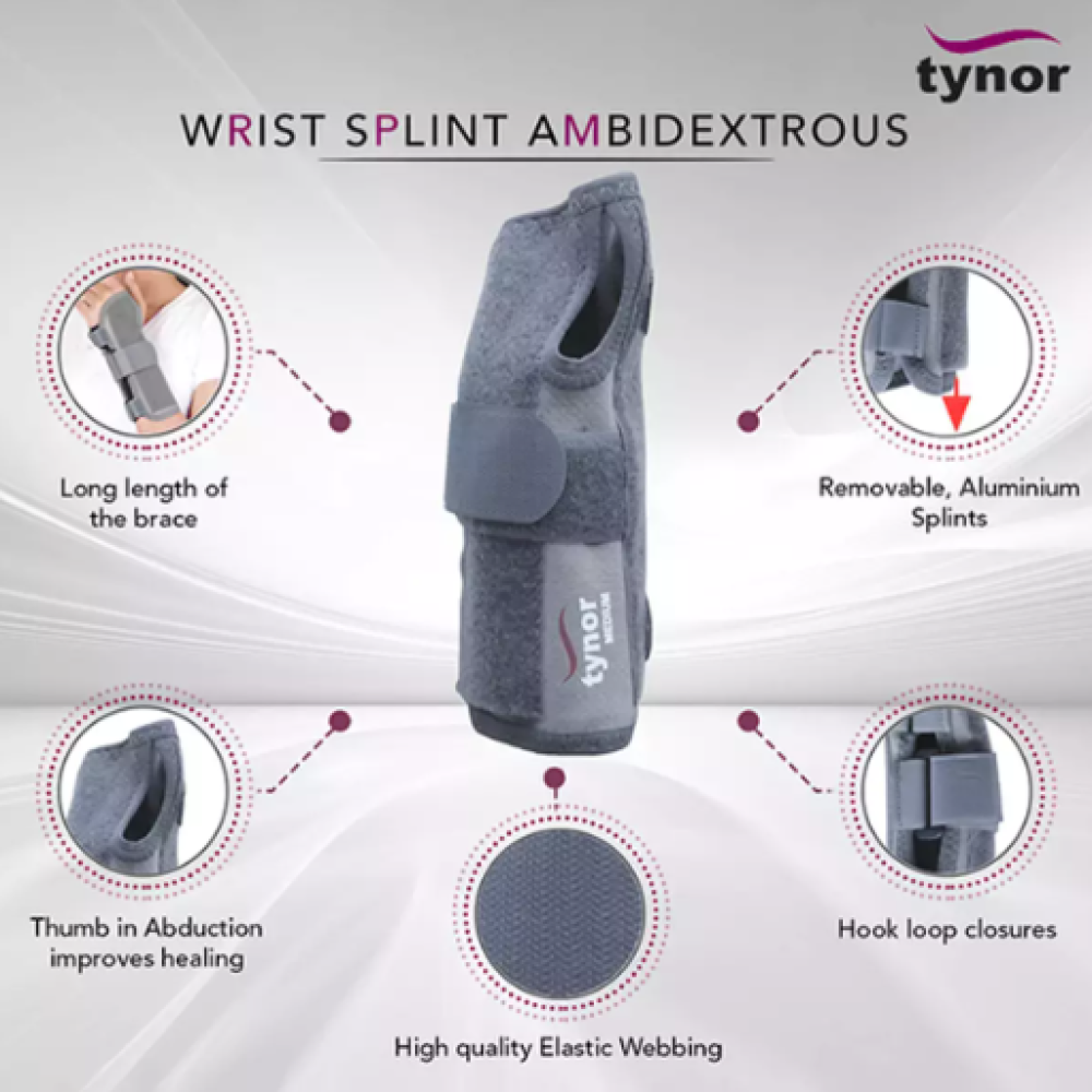 تينور جبيرة معصم قصيرة TYNOR E 43 Wrist Splint Ambidextrous