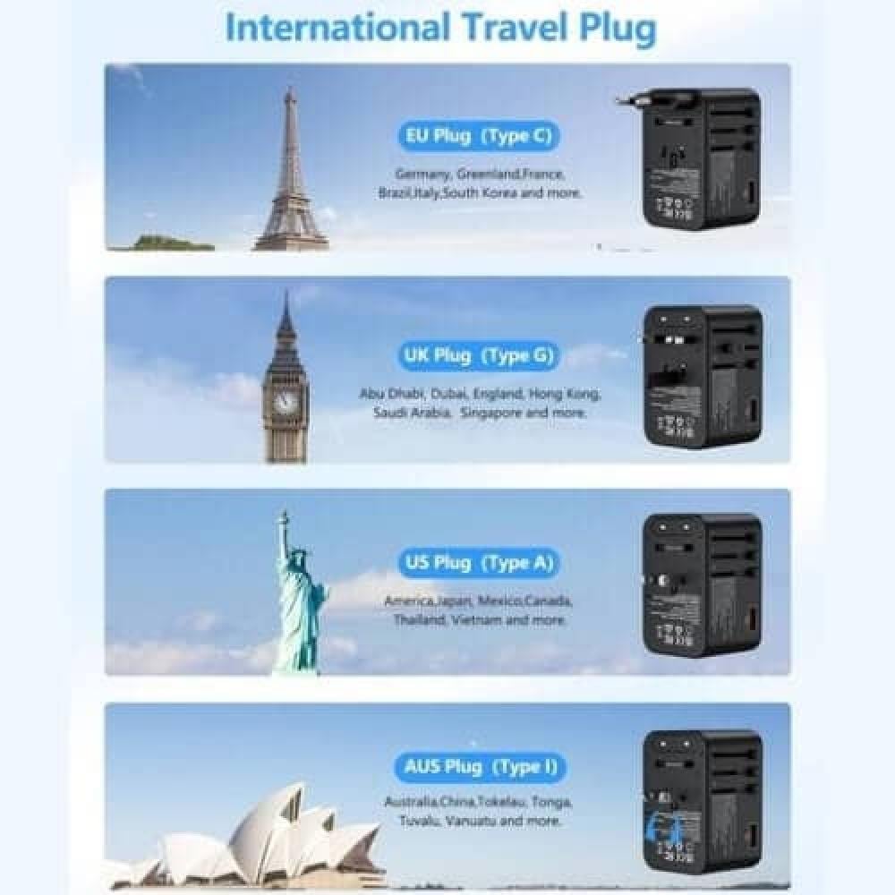 فيش سفر عالمي قوي وسريع جدا متوافق مع أفياش 200 دولة وبسرعة شحن 75 واط