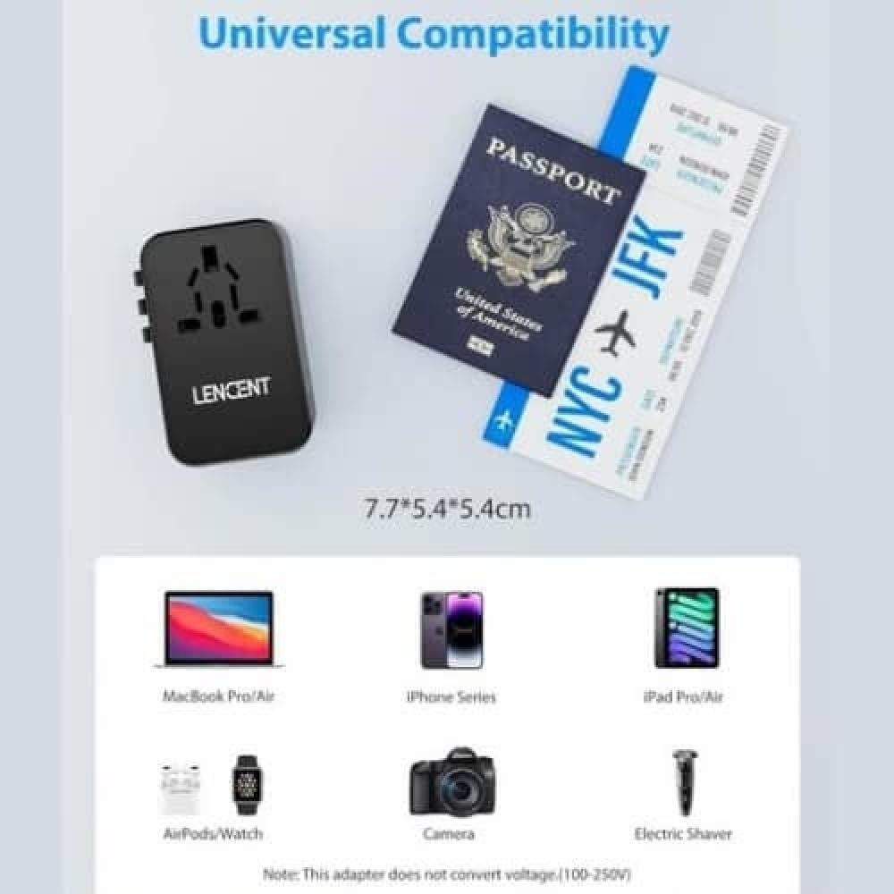 فيش سفر عالمي قوي وسريع جدا متوافق مع أفياش 200 دولة وبسرعة شحن 75 واط