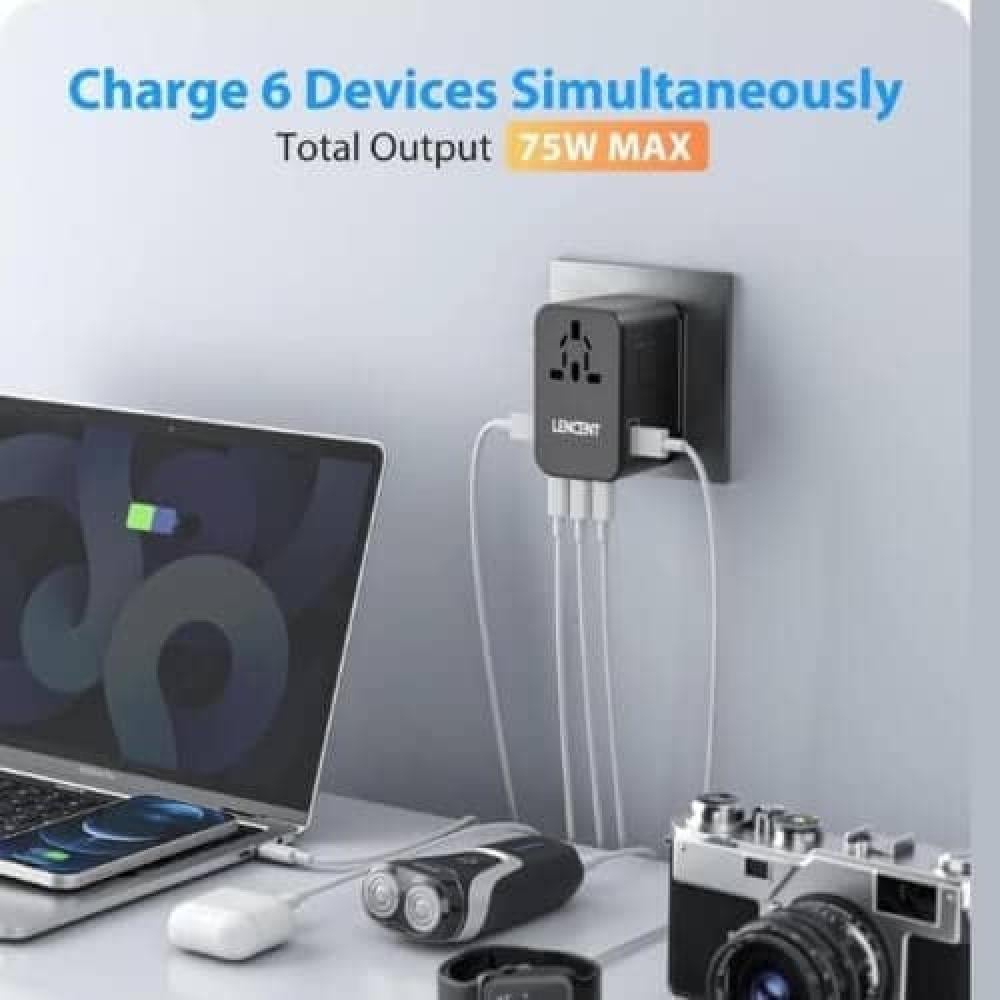 فيش سفر عالمي قوي وسريع جدا متوافق مع أفياش 200 دولة وبسرعة شحن 75 واط