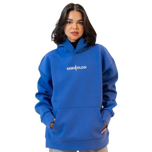 Blue hoodie