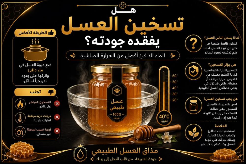 هل تسخين العسل يفقده جودته؟