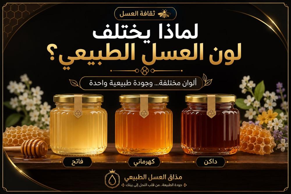 لماذا يختلف لون العسل الطبيعي؟