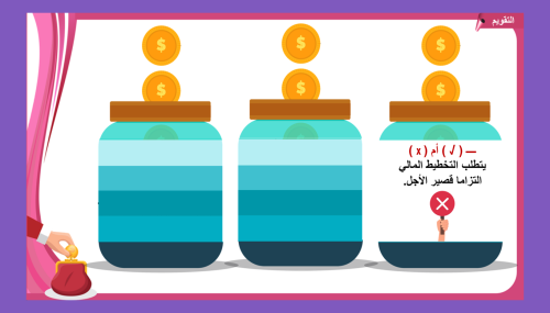 12) المقصود بالخطة المالية
