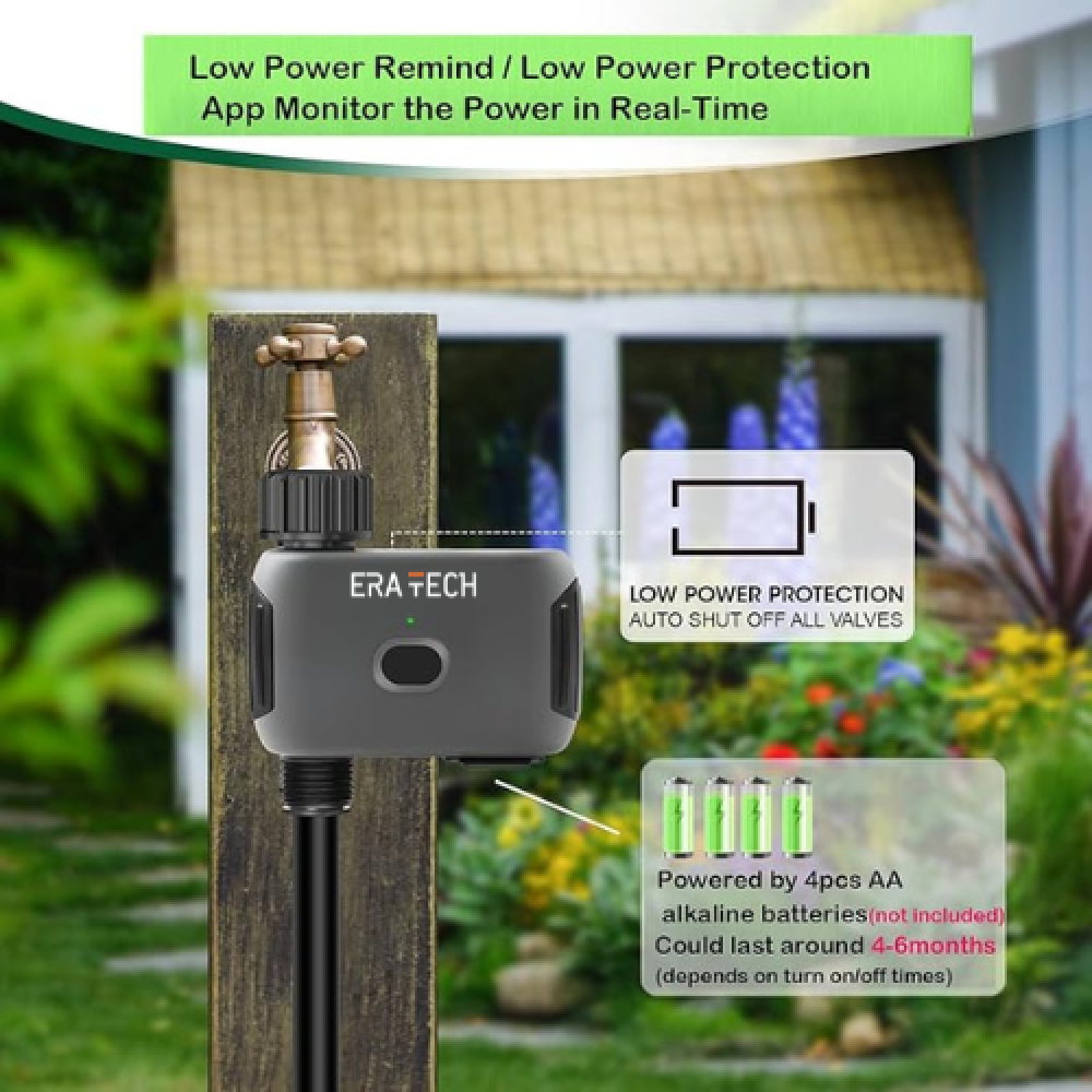 تحكم صمام ري من ايراتيك  مع مؤقت للرشاشات والري