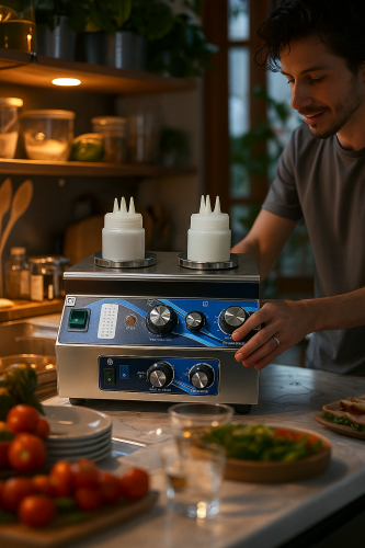 جهاز تسخين الشوكولاتة ثنائي