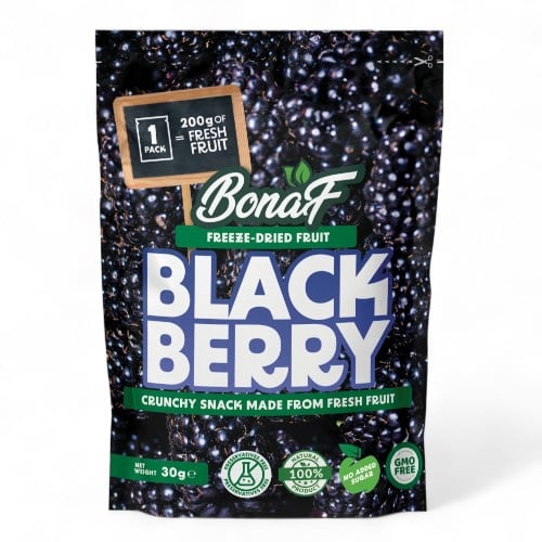 توت أسود مجفف بالتجميد 30 جم