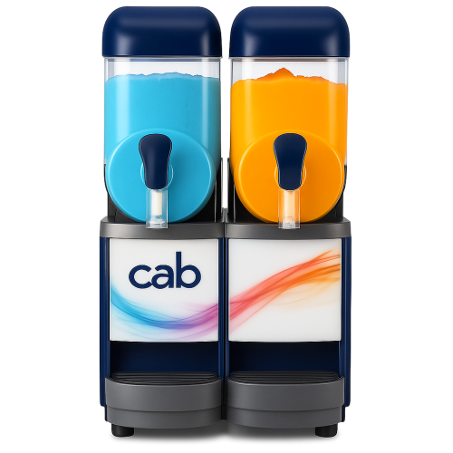 ماكينة سلاش 2 حوض سعة 10 لتر للحوض الواحد من كاب