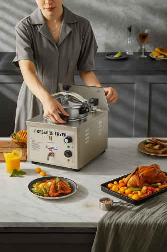 قلاية دجاج بروستد كهربائية 16 لتر سعة 2 دجاجة