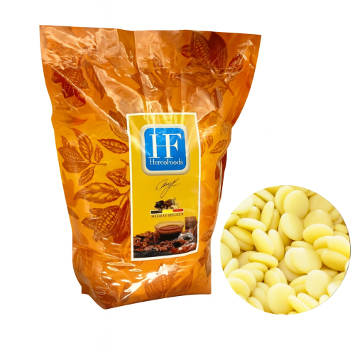 حبيبات شوكولاتة بيضاء بلجيكية | هيركو Herco