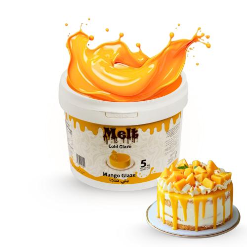 صوص سائل تزين الكيك جلي نكهة المانجو