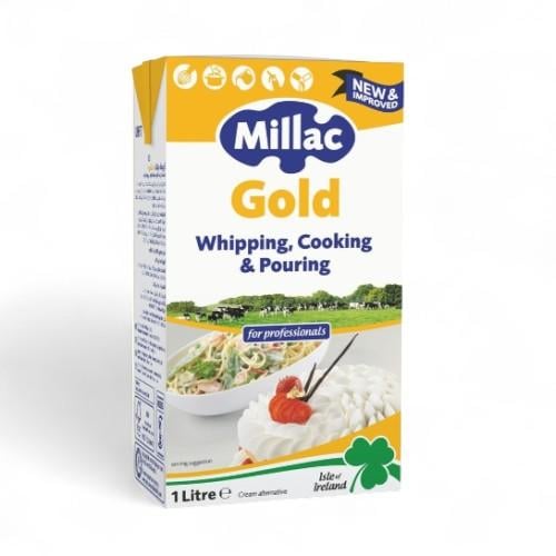 كريمة خفق وطبخ جولد ميلاك 1 لتر Millac Gold Whipping, Cooking & Pouring Cream