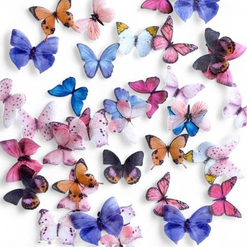 فراشات الويفر للتزيين صالحة للاكل  400 فراشة