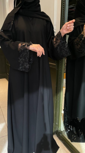 عباية كم شفاف 0123123