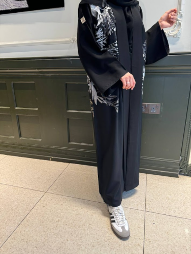 عباية ابيض واسود 1012