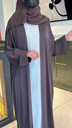 عباية غامقة مفتوحة 1478