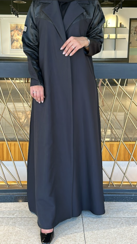 عباية سادة اكمام ورق شجر 0.11