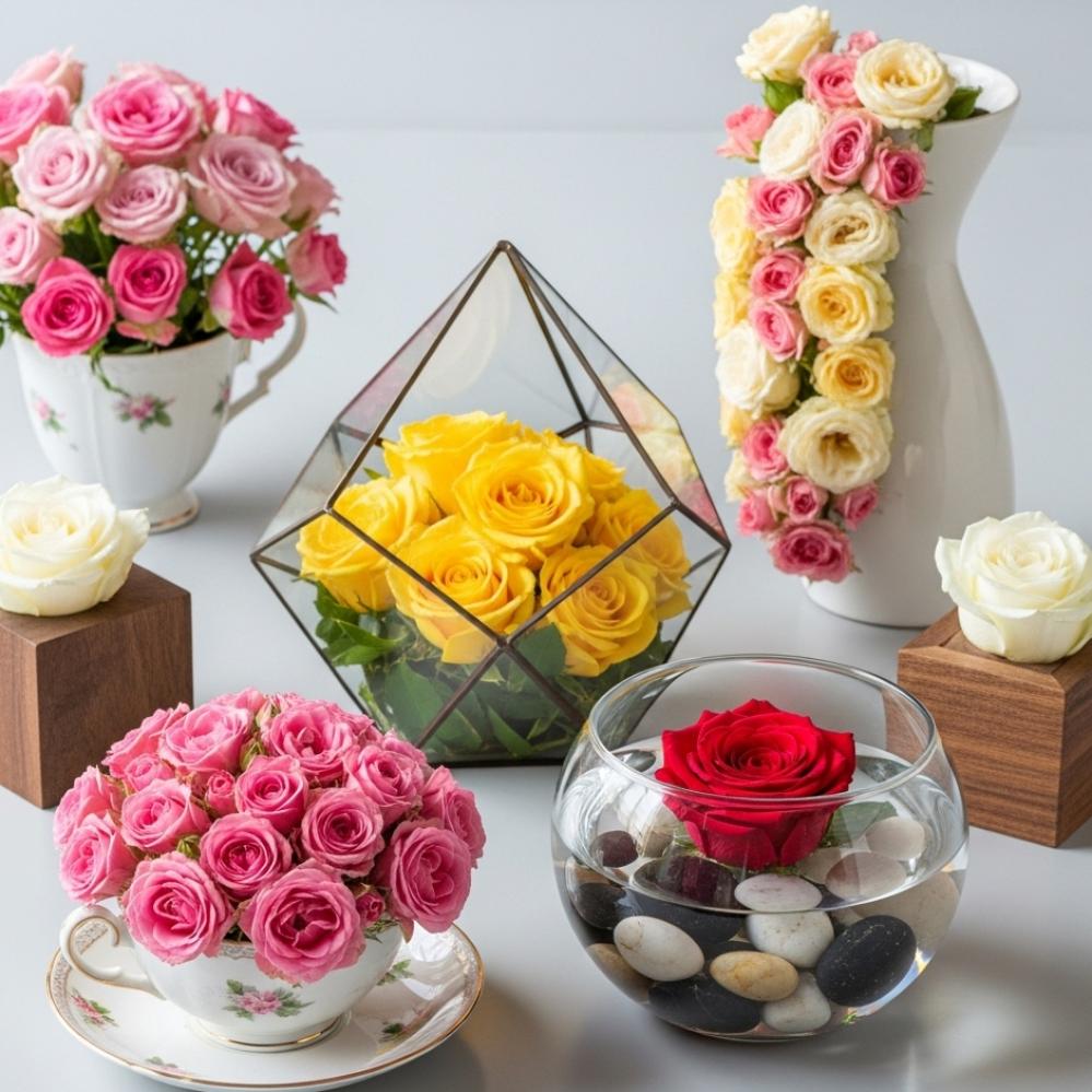 أفكار مبتكرة لتقديم الورد بشكل مختلف