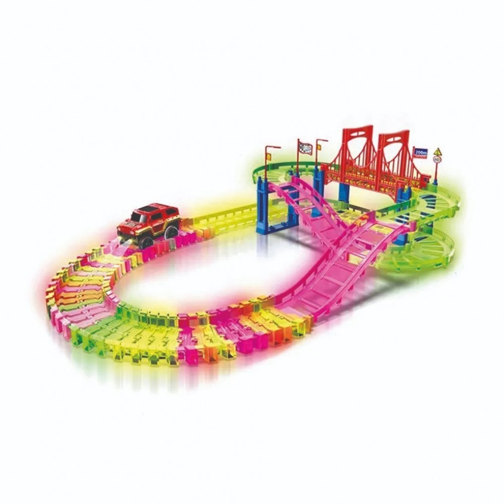 مسار سيارات مضيء