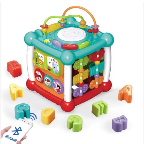 مكعب الأنشطة مع أصوات بلوتوث