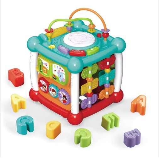 مكعب الأنشطة مع أصوات بلوتوث