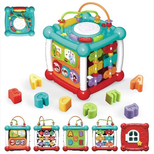 مكعب الأنشطة مع أصوات بلوتوث