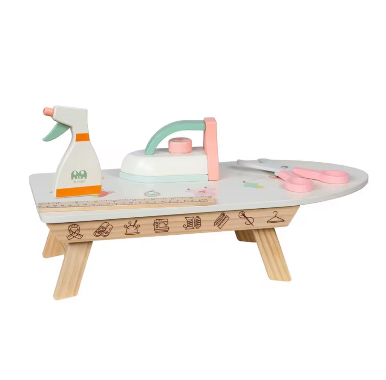 محاكاة كوي الملابس الخشبية