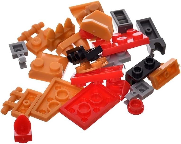 لعبة تركيب مكعبات بلاستيك نينجا للاطفال تتكون من 217 قطعة - متعددة الالوان