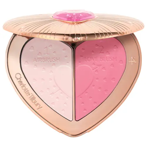 Charlotte Tilbury Pillow Talk Soulmates Airbrush Flawless Finish Brightening and Blush Powder Palette