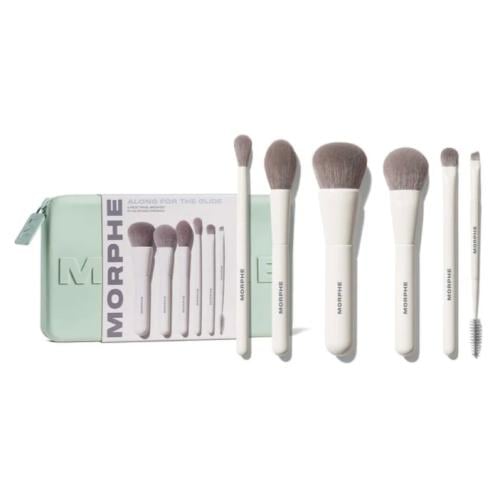 Morphe ALONG FOR THE GLIDE 6-PIECE TRAVEL BRUSH SETفوري