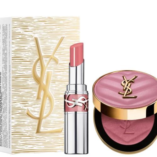 YVES SAINT LAURENT YSL Iconic Pink Make Me Blush & Loveshine Lip Oil