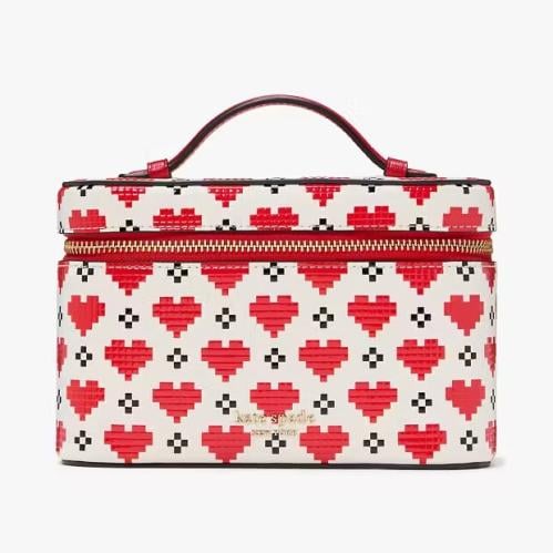 فوريKate spade DEVIN PIXEL HEARTS VANITY KIT