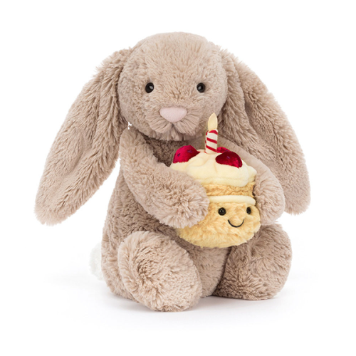 JELLYCAT Bashful Birthday Bunny Soft Toy
