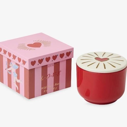 Glass lid scented candle 226g