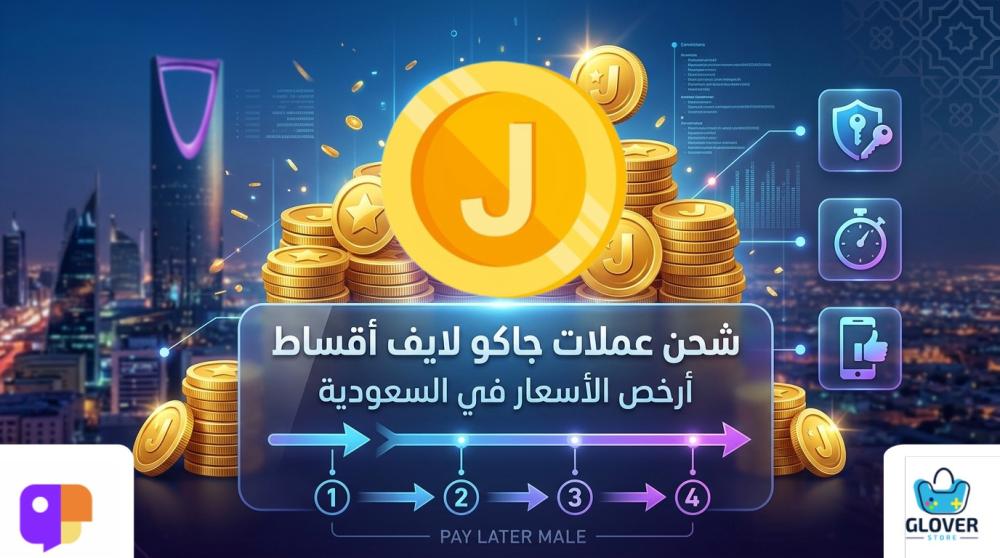 شحن عملات جاكو لايف متجر جلوفر ستور