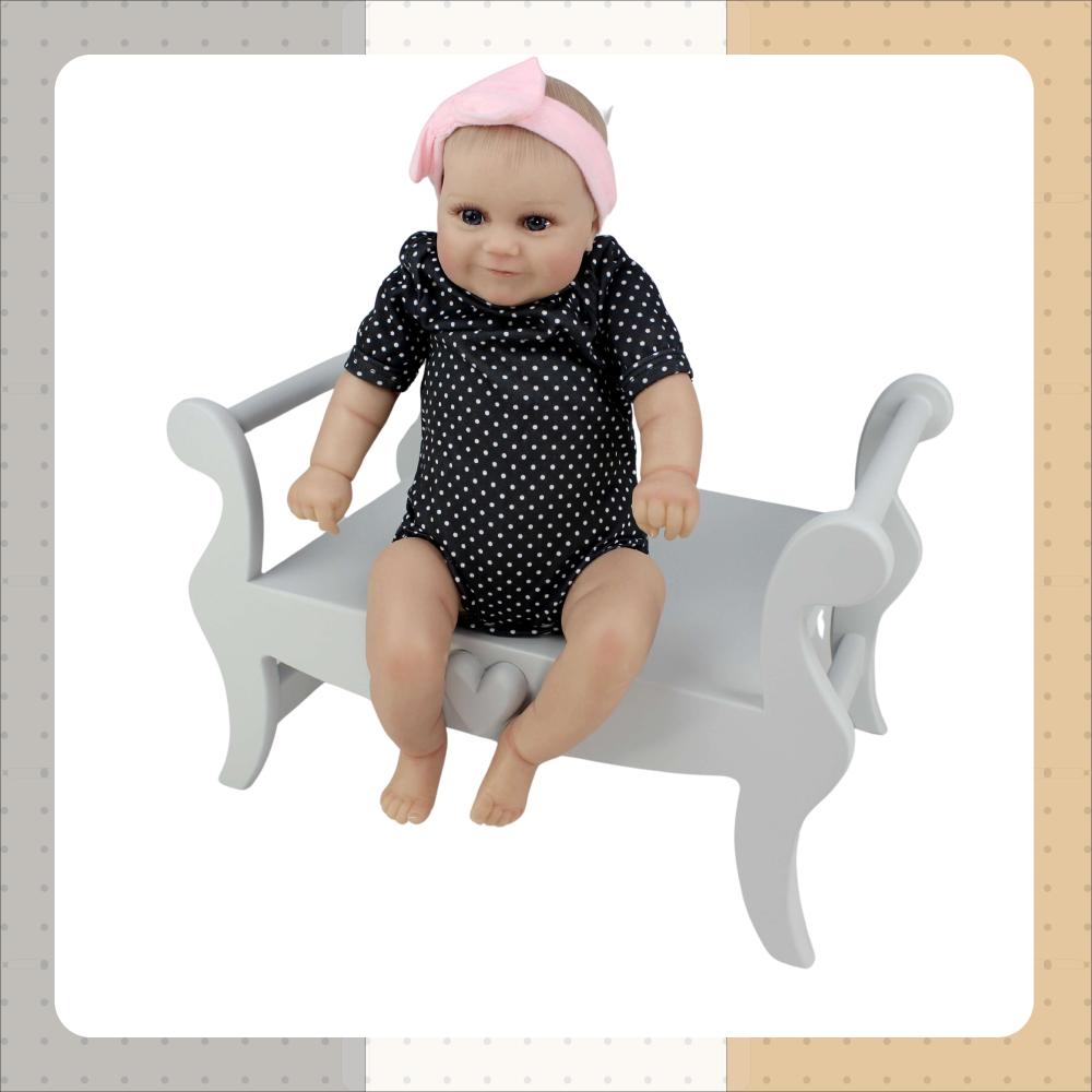 بروبس كرسي أطفال بقلب بارز - رمادي