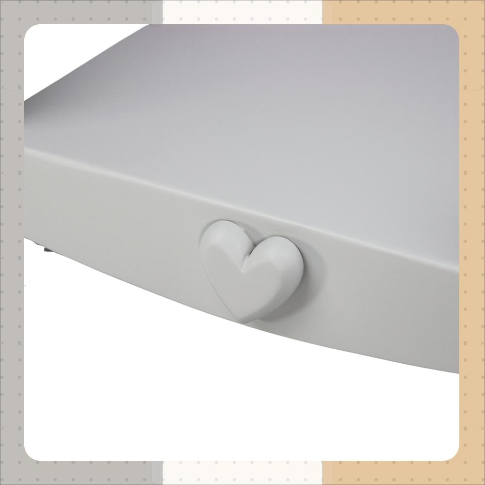 بروبس كرسي أطفال بقلب بارز - رمادي