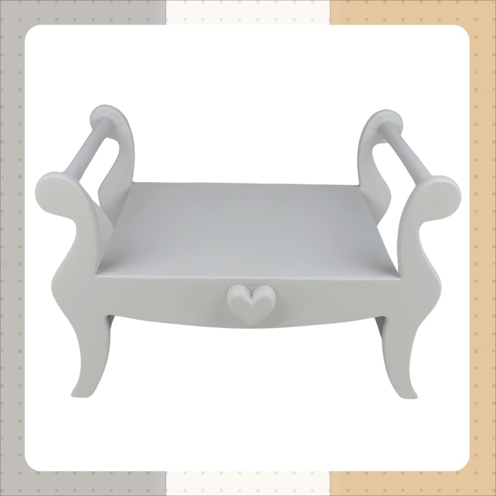 بروبس كرسي أطفال بقلب بارز - رمادي