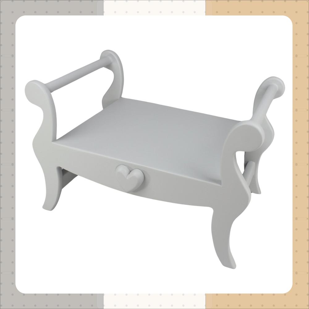 بروبس كرسي أطفال بقلب بارز - رمادي