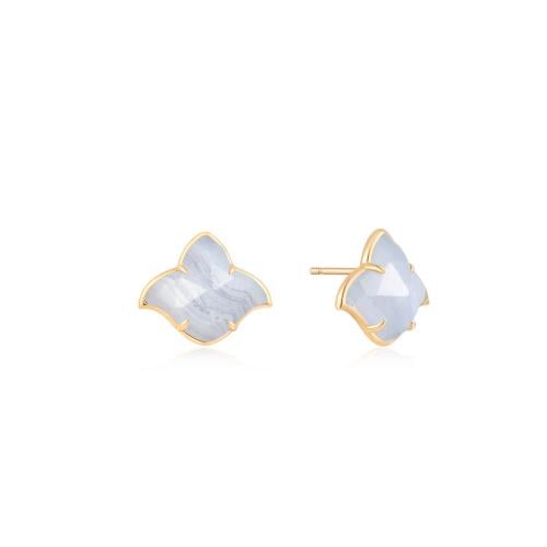 Sukoon | Blue Lace Agate Earrings