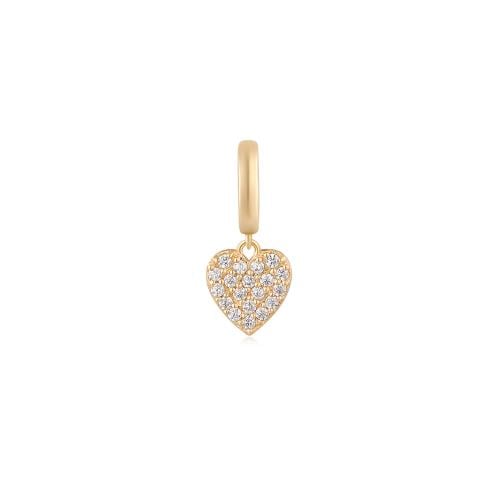 CHARM'D 18K Diamond Heart Charmتعليقة سلسال الماس...