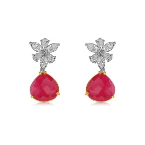 Gemstones | Ruby Earring
