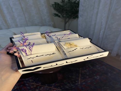 صينية 10 حبة محفظة قماشيه
