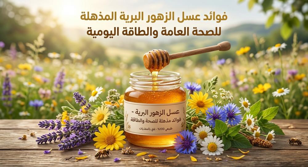 فوائد عسل الزهور البرية المذهلة للصحة العامة والطاقة اليومية