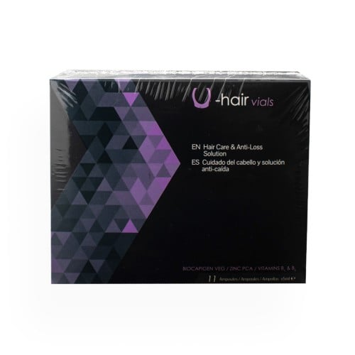 U-HAIR VIALS ANTI LOSS HAIR AMPOULES-أمبولات للعنا...