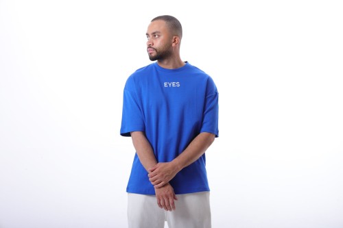 تيشيرت ازرق غامق Over Size