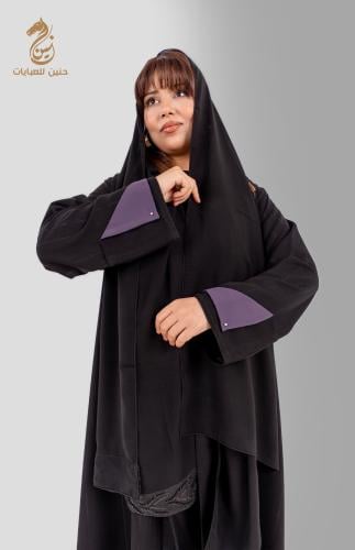 عباية كريب اسود