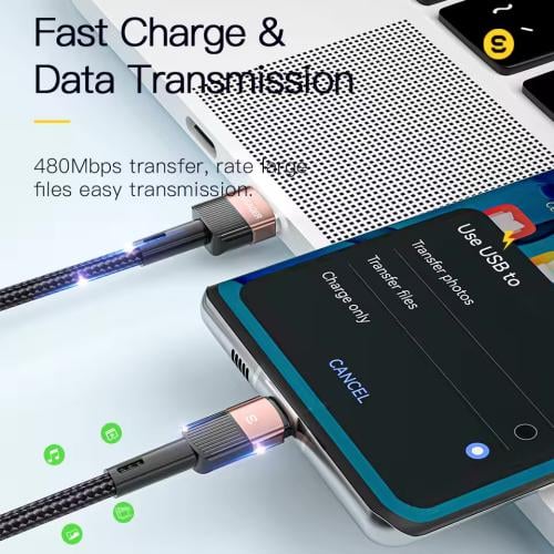 USB نوع C كابل 100 واط ل Realme هواوي P30 برو 66 و...