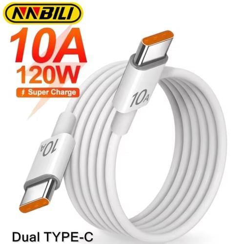 120 واط 10A شاحن سريع PD المزدوج USB C إلى نوع C ك...