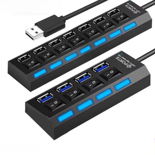 محور USB 7 في 1 – تحكم كامل وتوصيل أسرع